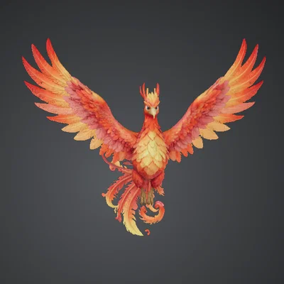 Phượng Hoàng Hùng Vĩ – Chim Lửa Dang Rộng Đôi Cánh