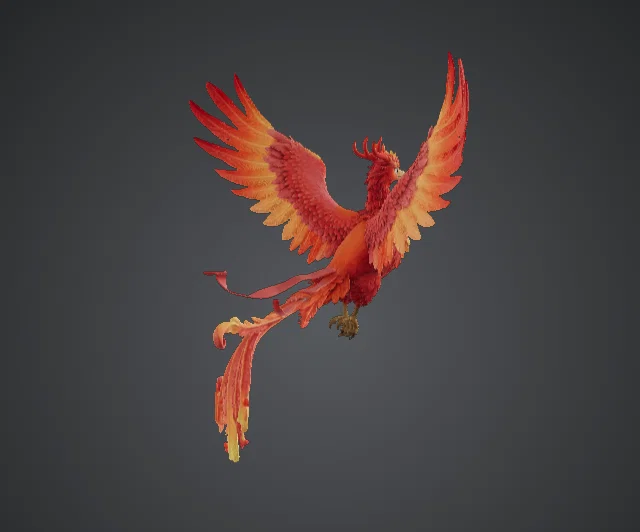 Phượng Hoàng Hùng Vĩ – Chim Lửa Dang Rộng Đôi Cánh - Image 3