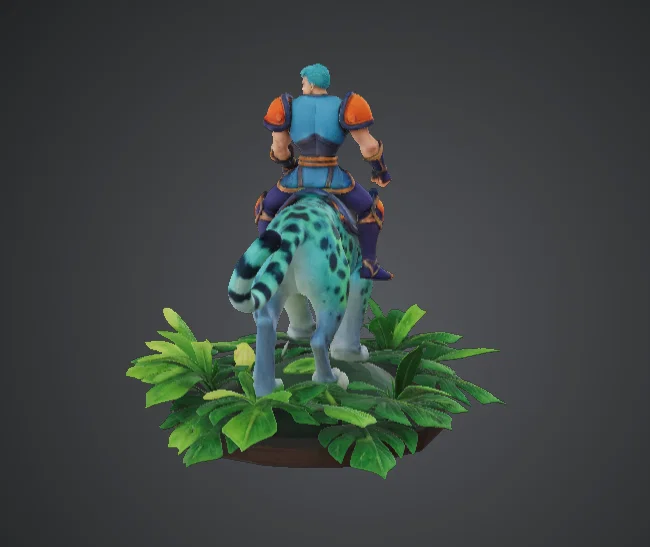 Jungle Beast Rider – Chiến binh fantasy cưỡi báo đốm rừng - Image 2