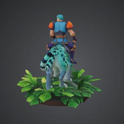 Jungle Beast Rider – Chiến binh fantasy cưỡi báo đốm rừng