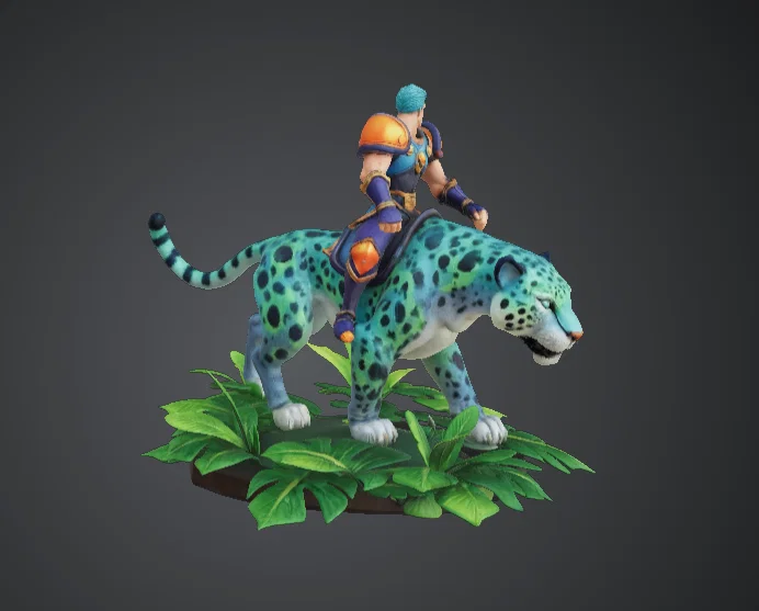 Jungle Beast Rider – Chiến binh fantasy cưỡi báo đốm rừng - Image 3