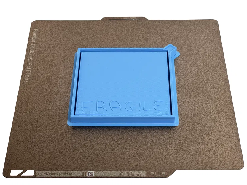 Thanh chocolate sữa FRAGILE (khuôn silicone từ chi tiết in 3D) - Image 3