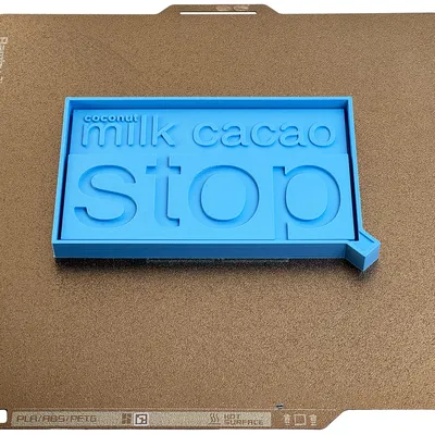 Thanh socola STOP cacao & sữa dừa (coconut milk chocolate bar)