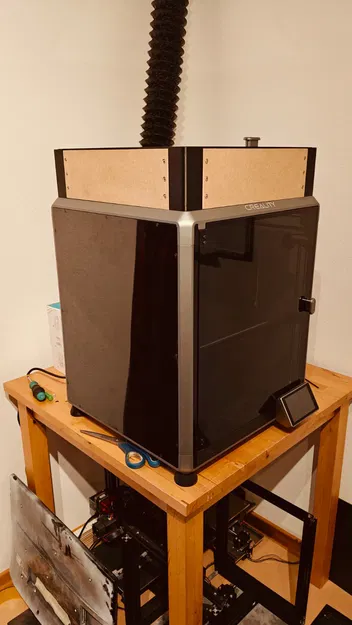 Creality K1 MAX 100mm glass riser - Bộ nâng kính 100mm - Image 1