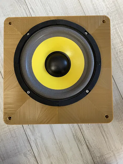 Thùng loa woofer 6" (6" woofer case) thiết kế bằng Gemini & OpenScad - Image 1