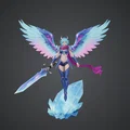 Celestial Crystal Valkyrie – Nữ chiến binh thiên thần có cánh & kiếm lăng kính - Thumbnail 1