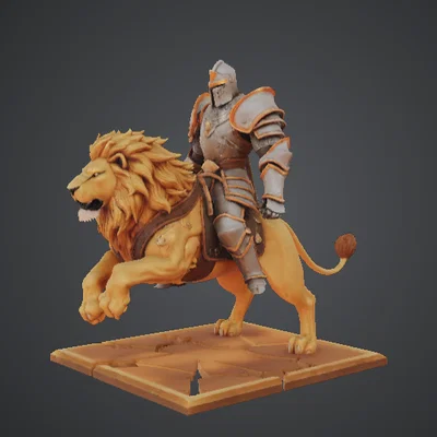 Paladin Kỵ Sư – Kỵ Sĩ Bọc Giáp Cưỡi Chiến Sư (Lion Rider Paladin)