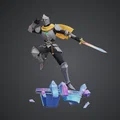 Crystal Vanguard Knight – Kỵ Sĩ Giáp Trụ Lao Vút trên Đế Tinh Thể Lơ Lửng - Thumbnail 1