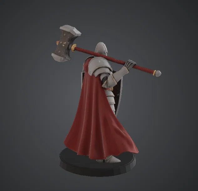 Warhammer Paladin Knight – Hiệp Sĩ Hộ Vệ Giáp Trụ với Khiên Huy Hiệu - Image 3