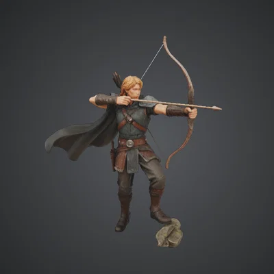 Cung Thủ Ranger Giả Tưởng – Thợ Săn Longbow Áo Choàng Bay