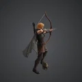 Cung Thủ Ranger Giả Tưởng – Thợ Săn Longbow Áo Choàng Bay - Thumbnail 3