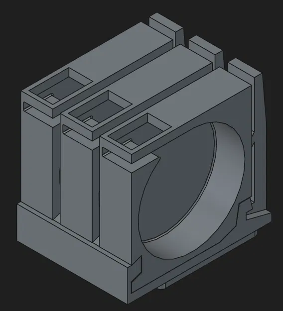 Parametric gridfinity LARGE SMD tape holder V3 (tuỳ chỉnh bề rộng) - Image 2