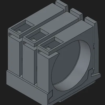 Parametric gridfinity LARGE SMD tape holder V3 (tuỳ chỉnh bề rộng)
