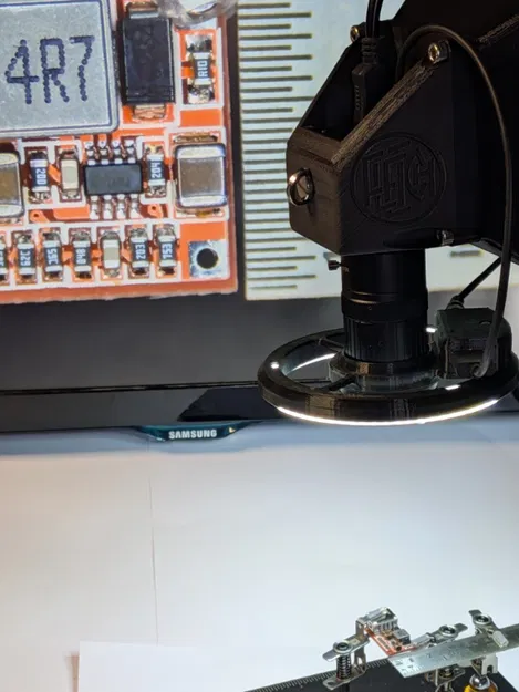 Digital Soldering Microsope – Giá đỡ & đèn cho kính hiển vi số DIY - Image 3