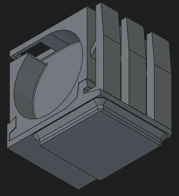 Parametric gridfinity LARGE SMD tape holder V3 (tuỳ chỉnh bề rộng) - Image 3