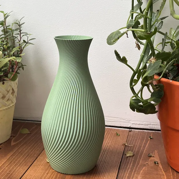 Helixa – Bình hoa xoắn ốc hiện đại (3D Printable 3MF) - Image 1