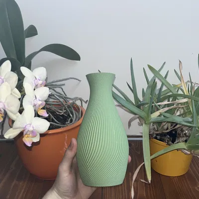 Helixa – Bình hoa xoắn ốc hiện đại (3D Printable 3MF)