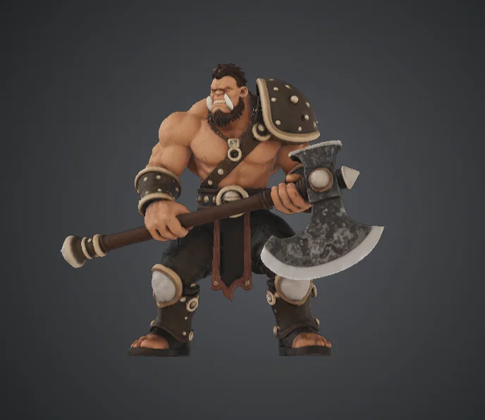 Chiến Binh Man Rợ Savage – Chiến Đấu Với Rìu Chiến Hai Lưỡi - Image 1