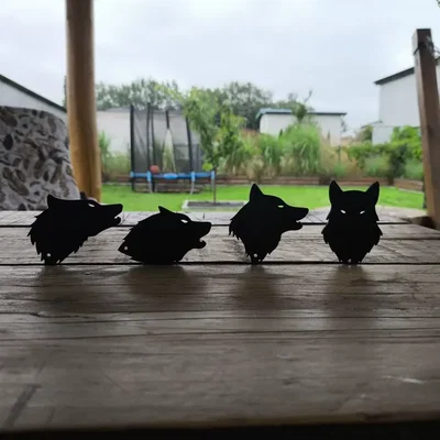 Móc khóa đầu sói (Wolf head keychains)