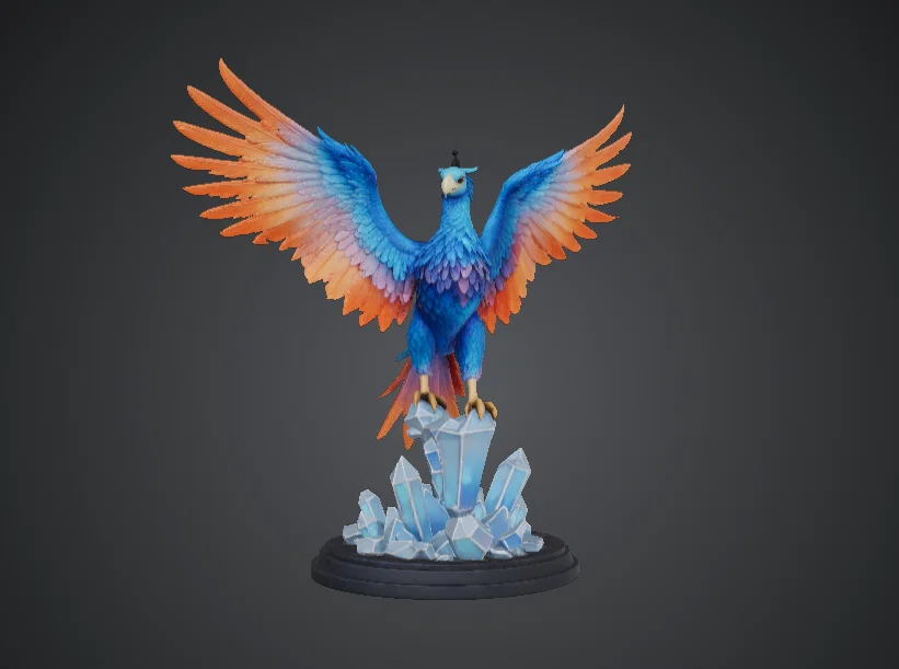 Crystal Phoenix Guardian – Phượng Hoàng Tinh Thể Hộ Vệ: Chim Lửa & Băng - Image 1