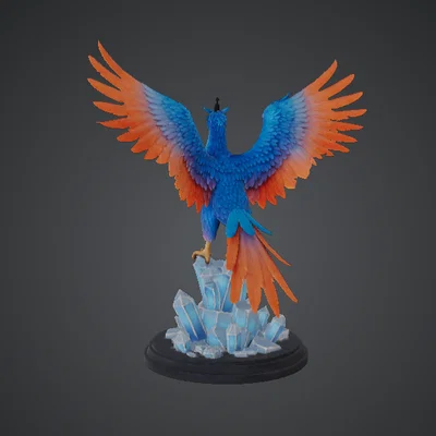 Crystal Phoenix Guardian – Phượng Hoàng Tinh Thể Hộ Vệ: Chim Lửa & Băng