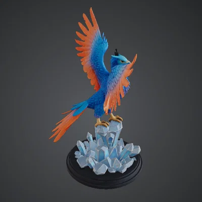 Crystal Phoenix Guardian – Phượng Hoàng Tinh Thể Hộ Vệ: Chim Lửa & Băng
