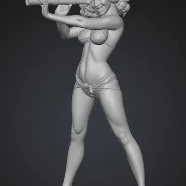 Cô Gác Cổng Trên Bàn (Pin-Up) – Lookout in the Desk Pin-Up