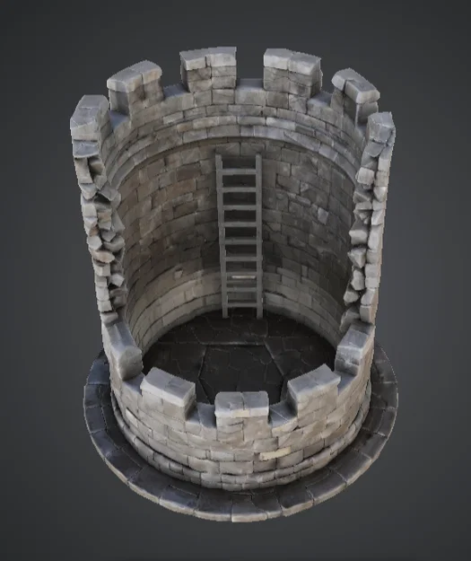 Tháp Canh Đá Trung Cổ Dạng Tháp Tròn – Địa Hình Tường Thành Lâu Đài - Image 2