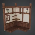 Góc Nội Thất Quán Rượu Trung Cổ – Diorama Terrain RPG Khung Gỗ - Thumbnail 1