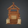 Quầy Chợ Gỗ Trung Cổ – Lán Lưu Trữ Gỗ Timber (Terrain) - Thumbnail 1