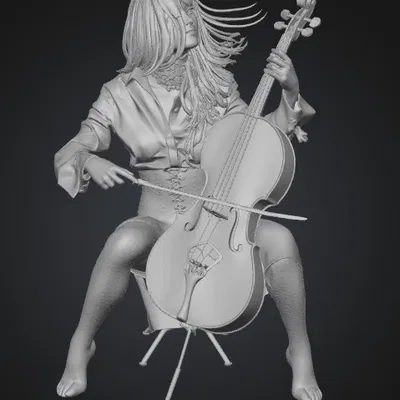Nghệ Sĩ Cello Đang Chuyển Động (Cellist in Motion)