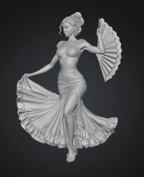 Red Fan Flamenco - Image 1