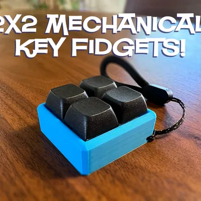 Dây đeo fidget key switch 2x2 (2x2 Key Switch Fidget Lanyard)