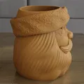 Chậu Trồng Cây Đầu Ông Già Noel (Santa Claus Head Planter Pot) - STL In 3D - Thumbnail 4