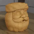Chậu Trồng Cây Đầu Ông Già Noel (Santa Claus Head Planter Pot) - STL In 3D - Thumbnail 5