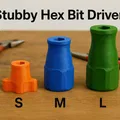 Stubby Hex Bit Driver 1/4 inch – S / M / L (Bộ tay vặn đầu lục giác) - Thumbnail 2