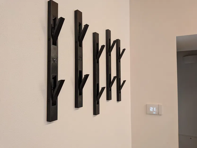 Móc treo áo gắn tường kiểu hiện đại có thể thu gọn (retractable) - Image 1