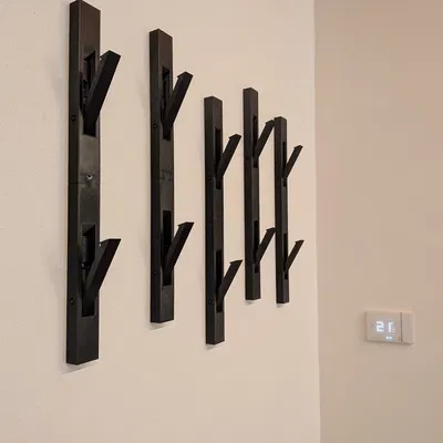 Móc treo áo gắn tường kiểu hiện đại có thể thu gọn (retractable)