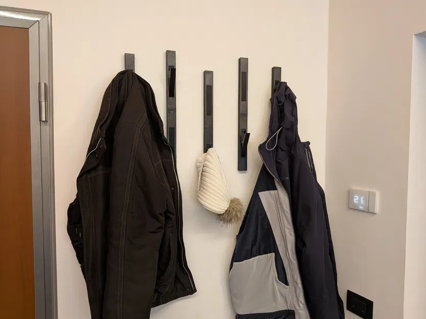 Móc treo áo gắn tường kiểu hiện đại có thể thu gọn (retractable) - Image 3