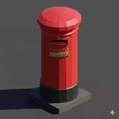 Hộp thư Low Poly (Cổ điển)