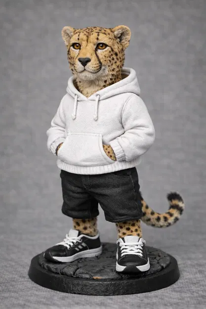 Cool Cheetah – Tượng Báo Gê-pa Mặc Streetwear - Image 1