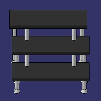 Kệ đỡ đồ không cần liên kết (ví dụ: nước hoa)
