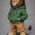 Urban Lion – Sư tử streetwear mặc hoodie - Thumbnail 1