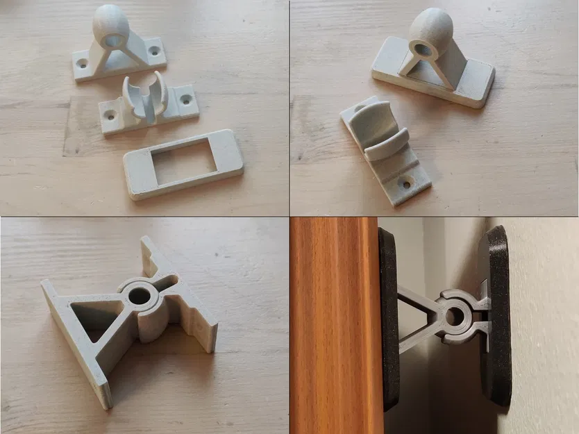 Chặn/Giữ Cửa kèm Nắp Che Vít (Door holder with screw cover) - Image 1