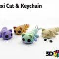 Mèo Flexi & Móc khóa (Keychain) – Không cần Supports - Thumbnail 1