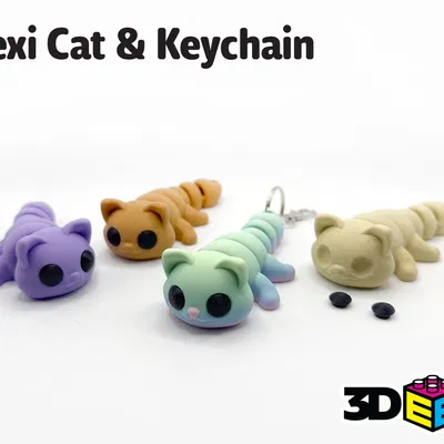Mèo Flexi & Móc khóa (Keychain) – Không cần Supports