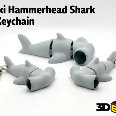 Cá Mập Búa Dẻo (Flexi) & Móc Khóa