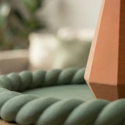 NORDIX Duo - Bình hoa tối giản & Khay tết bện