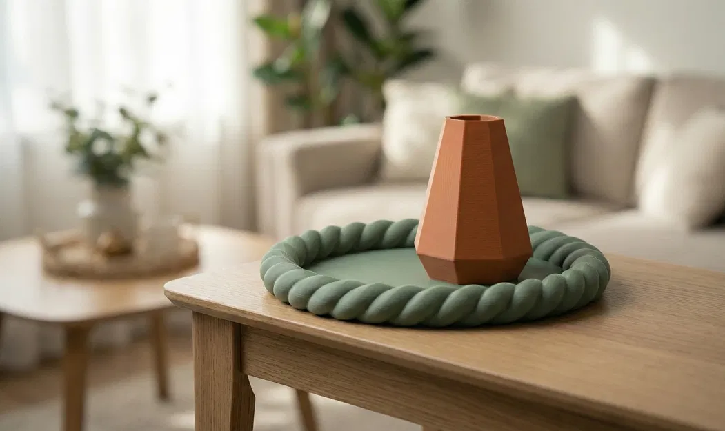 NORDIX Duo - Bình hoa tối giản & Khay tết bện - Image 6