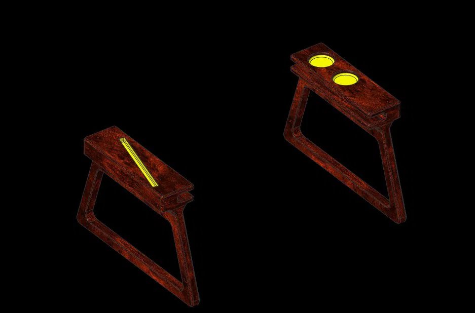 Giá đỡ tấm ván gỗ / Bàn cho laptop và bàn - Image 2